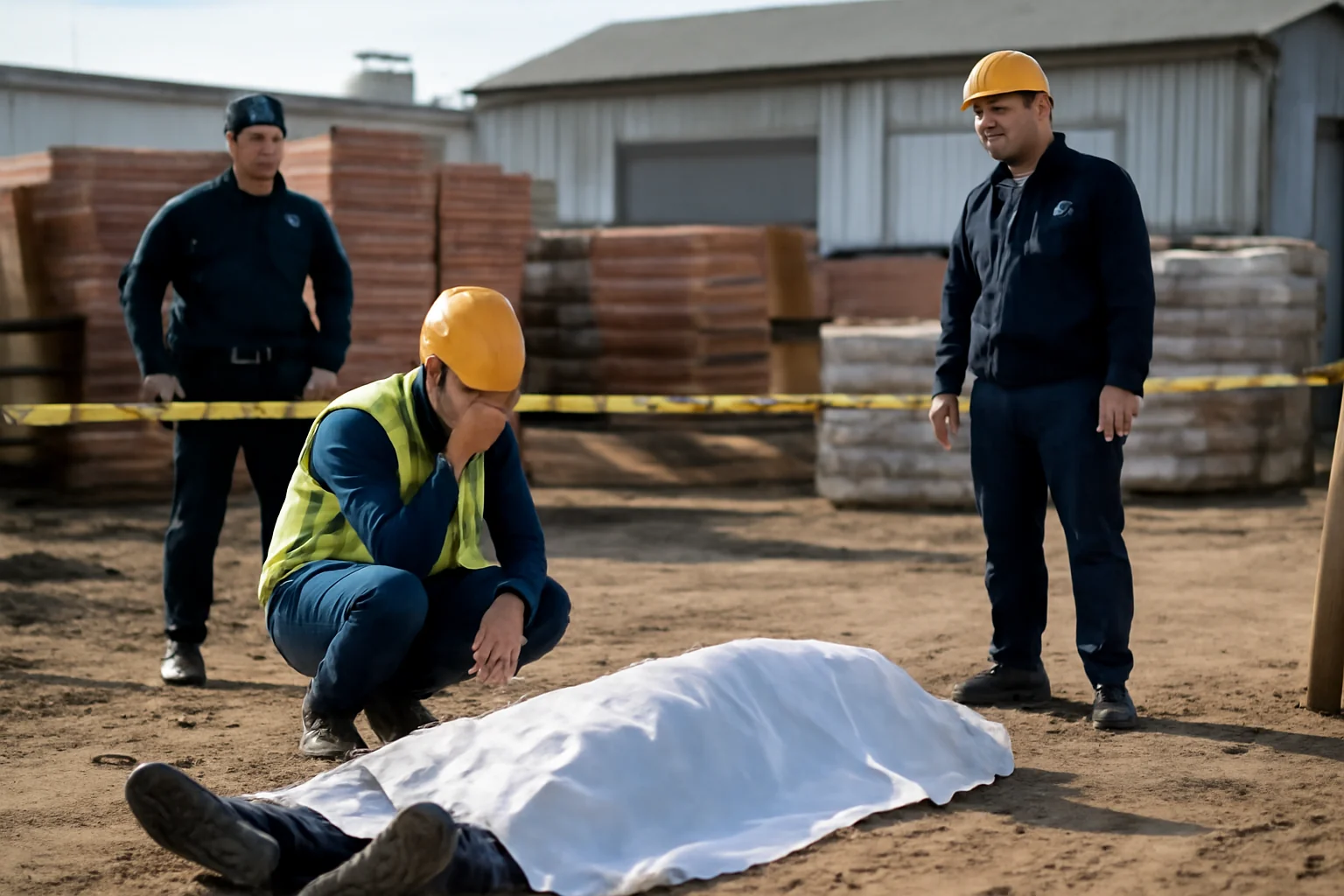 Accident de muncă mortal într-un depozit de materiale de construcții din Arad