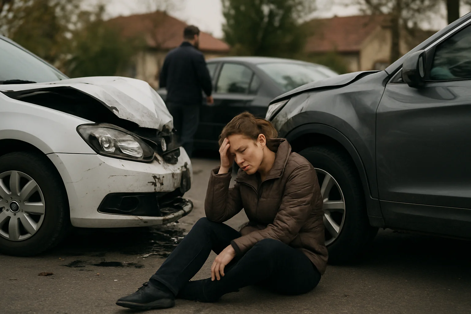 Accident în Micălaca: trei mașini implicate, o femeie rănită