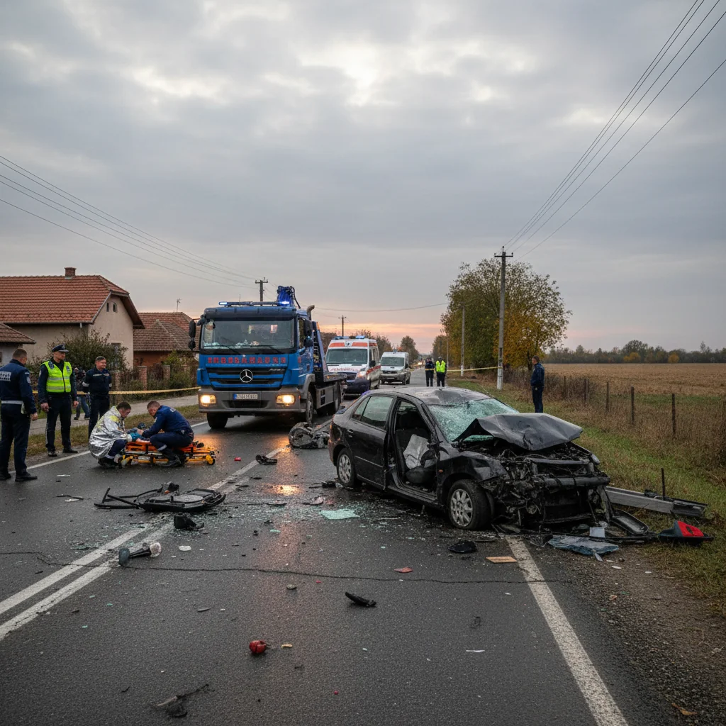 Accident rutier mortal la Curtici, județul Arad: poliția investighează cauzele