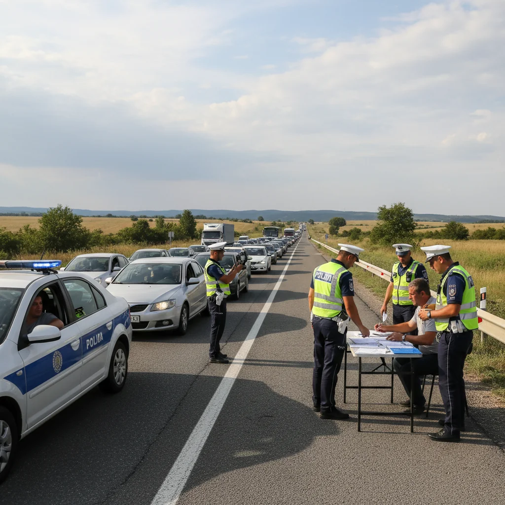 Acțiune rutieră pe DN 7 la Arad: zeci de șoferi amendați în câteva ore