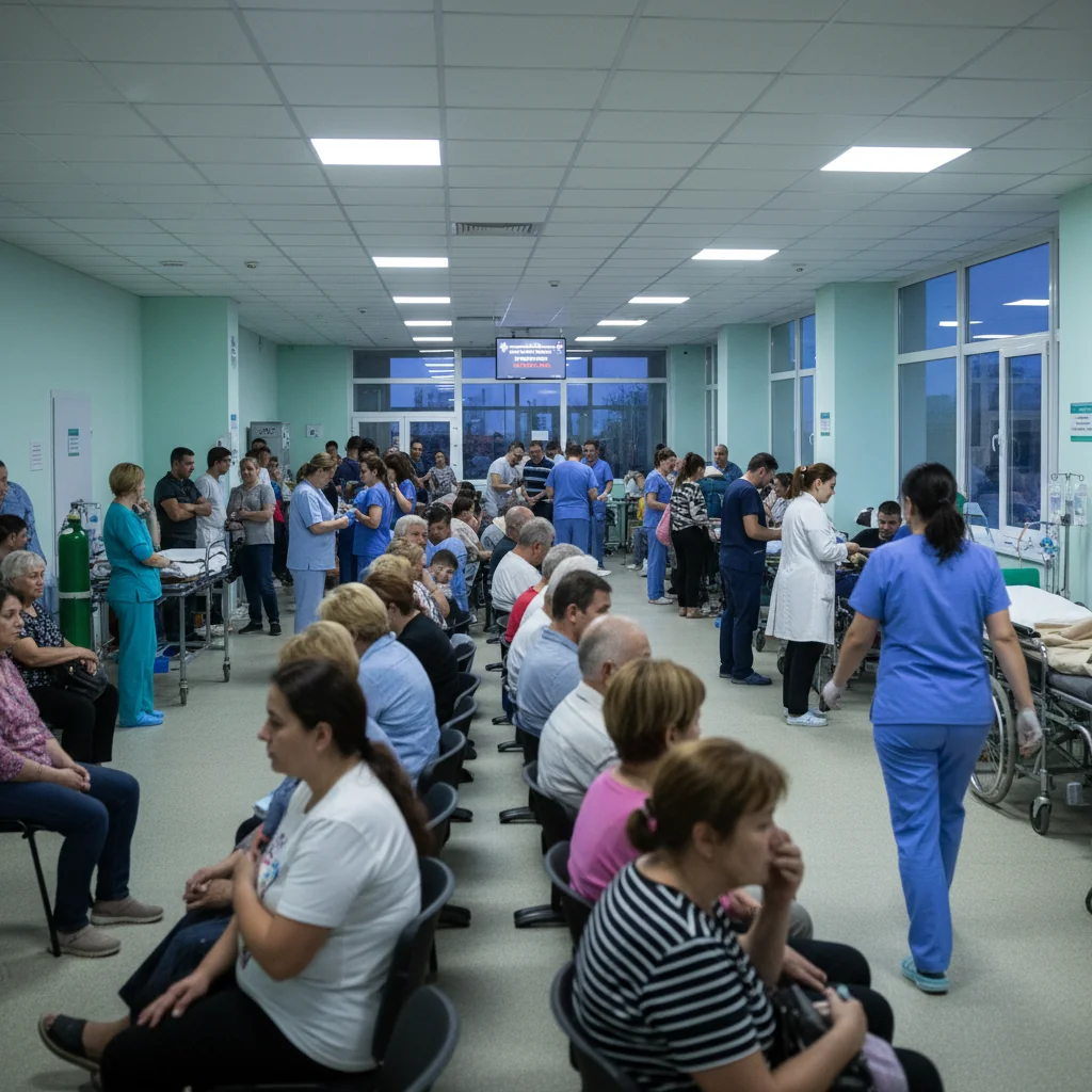 Aglomerație la Urgențele Spitalului Județean Arad, pe fondul cazurilor de sezon