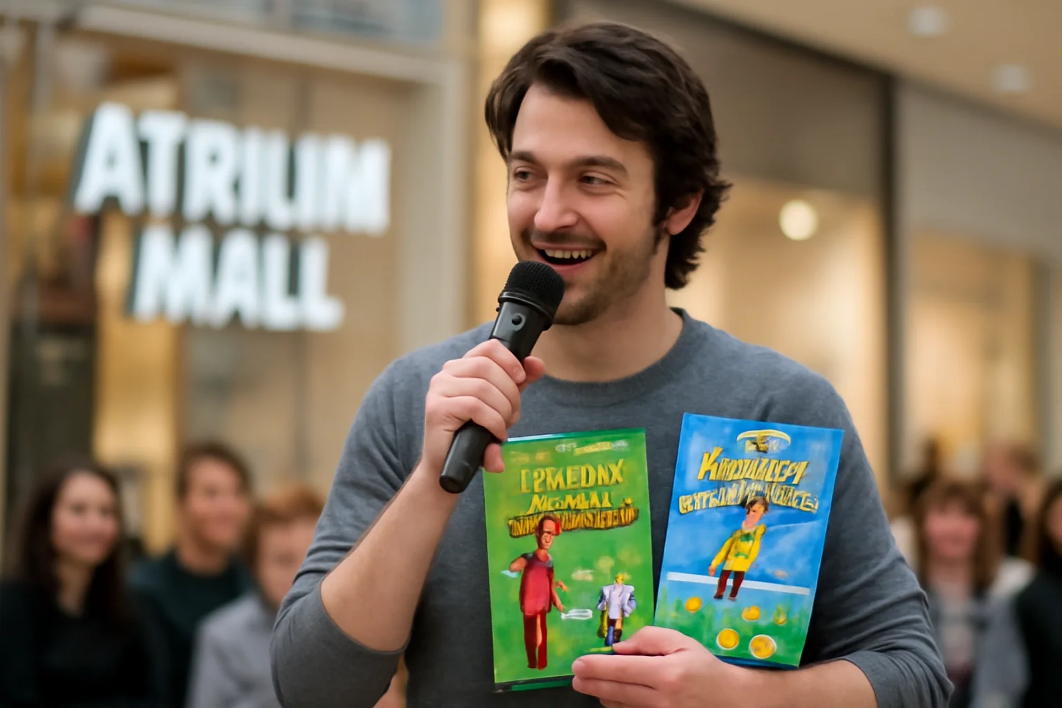 Alec Blenche lansează spectaculos cărți pentru copii la Atrium Mall