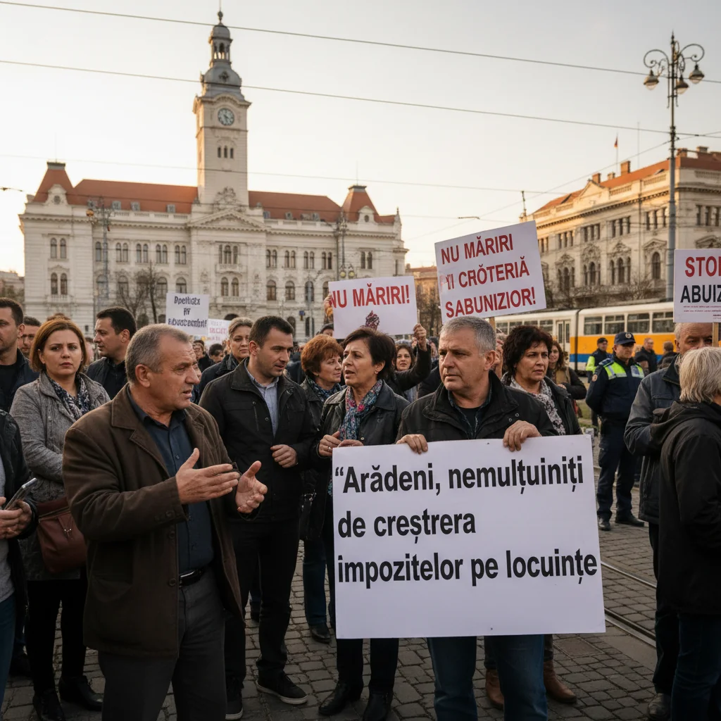 Arădenii reclamă majorarea semnificativă a impozitelor pe locuințe în 2026