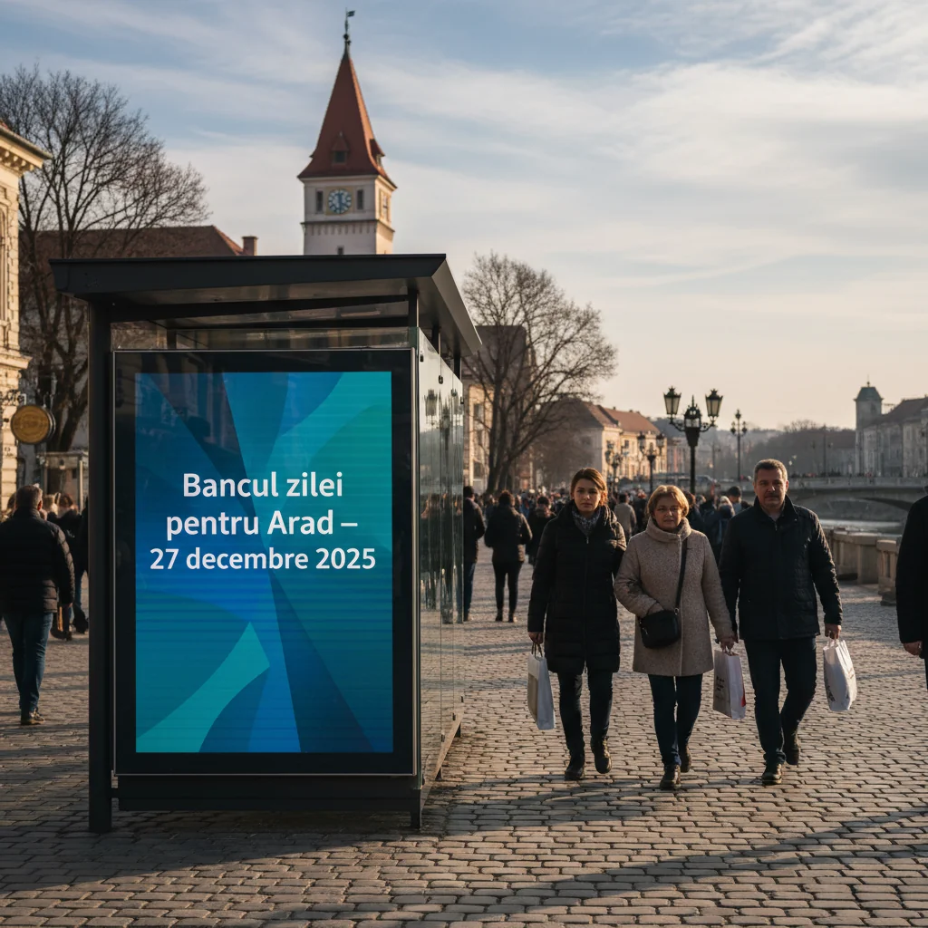 Bancul zilei pentru Arad – 27 decembrie 2025