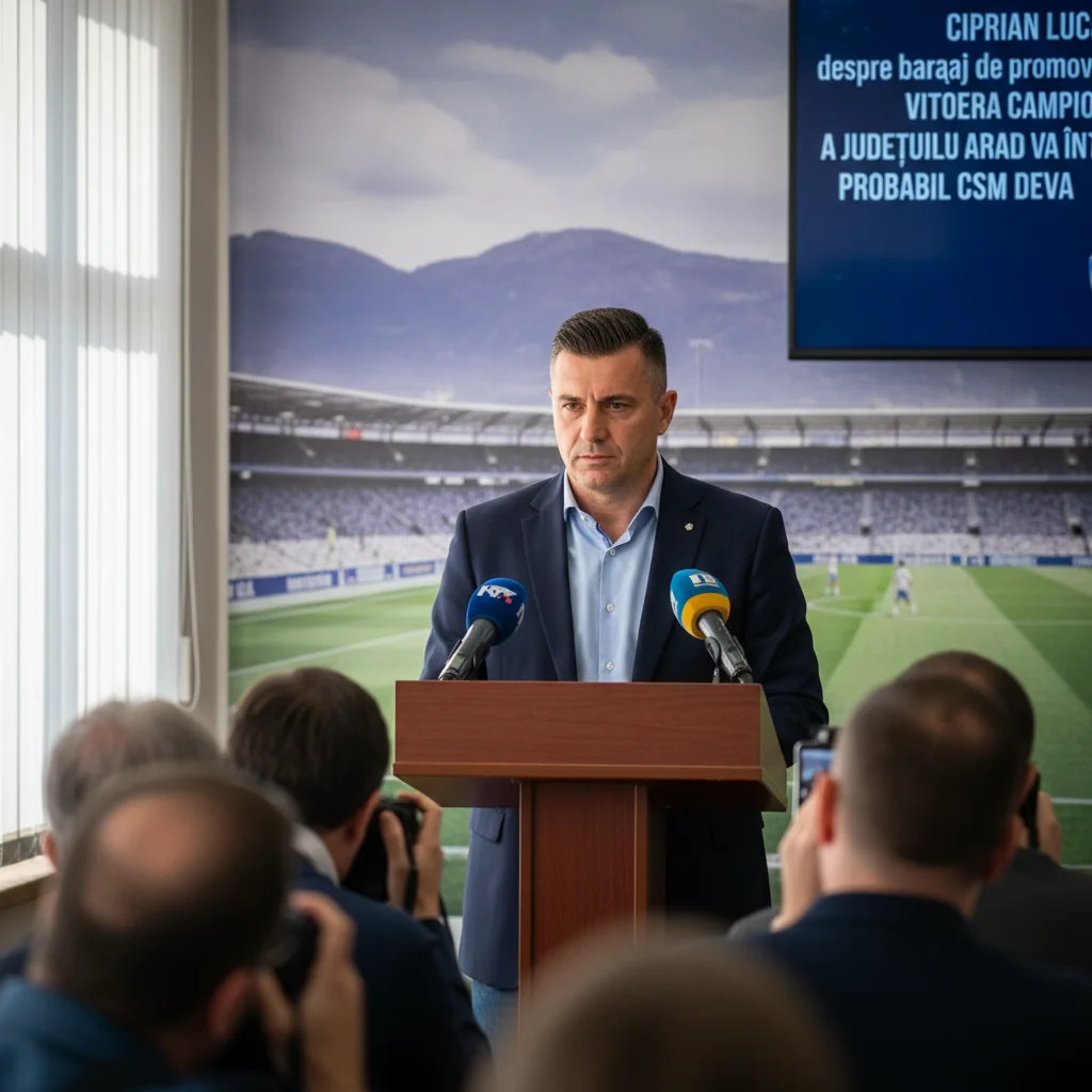 Baraj de promovare spre Liga a III-a: Ciprian Luca anticipează duel Arad – CSM Deva
