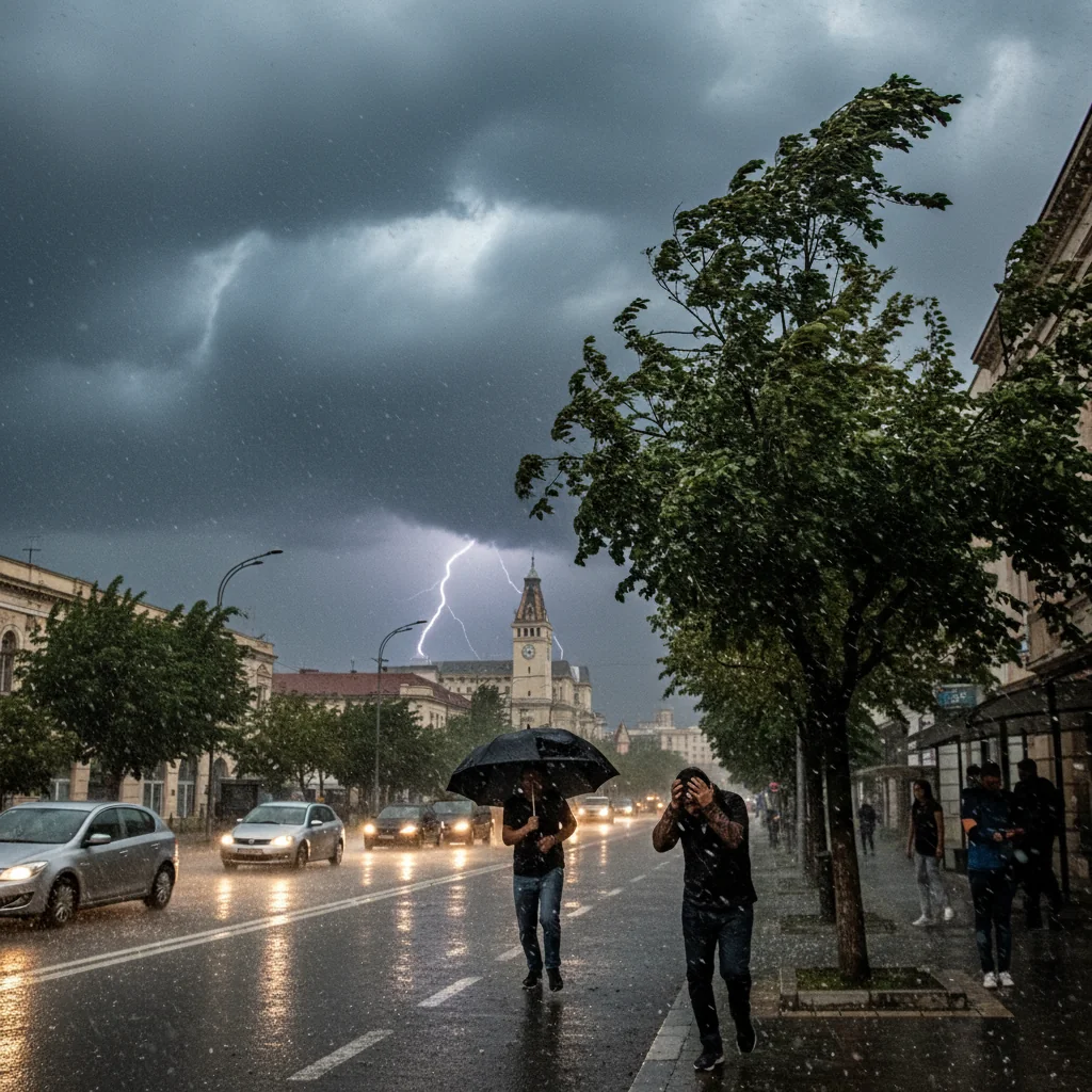 Ciclonul mediteraneean aduce până duminică ploi și vijelii