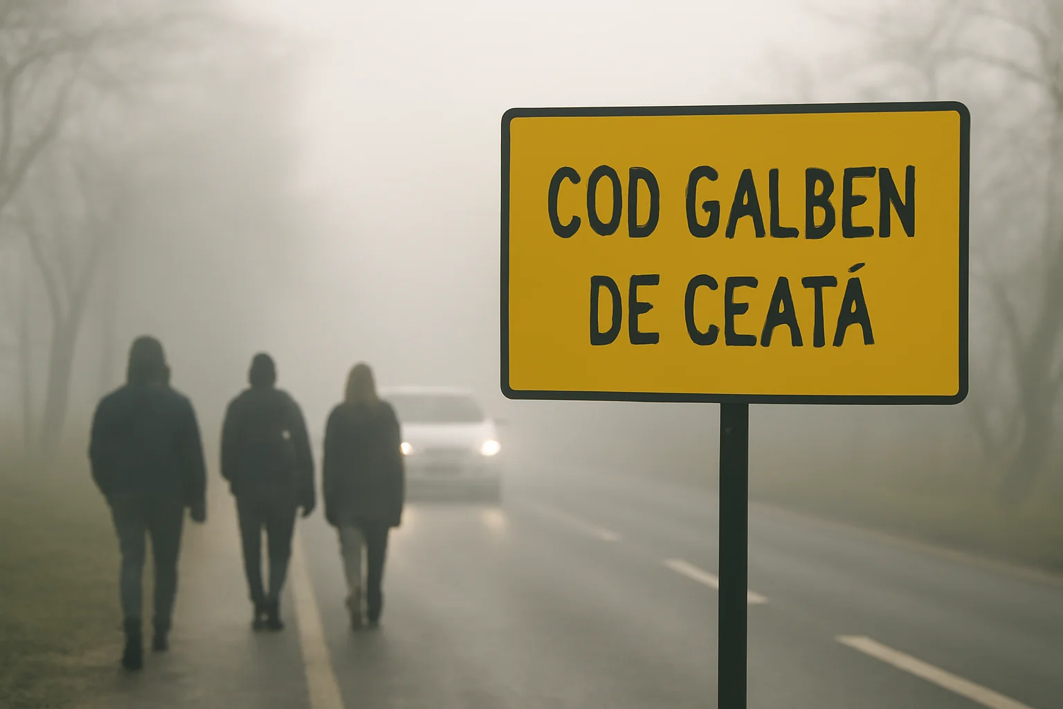 Cod galben de ceață la Arad pe 24 ianuarie: vizibilitate redusă și risc de ghețuș