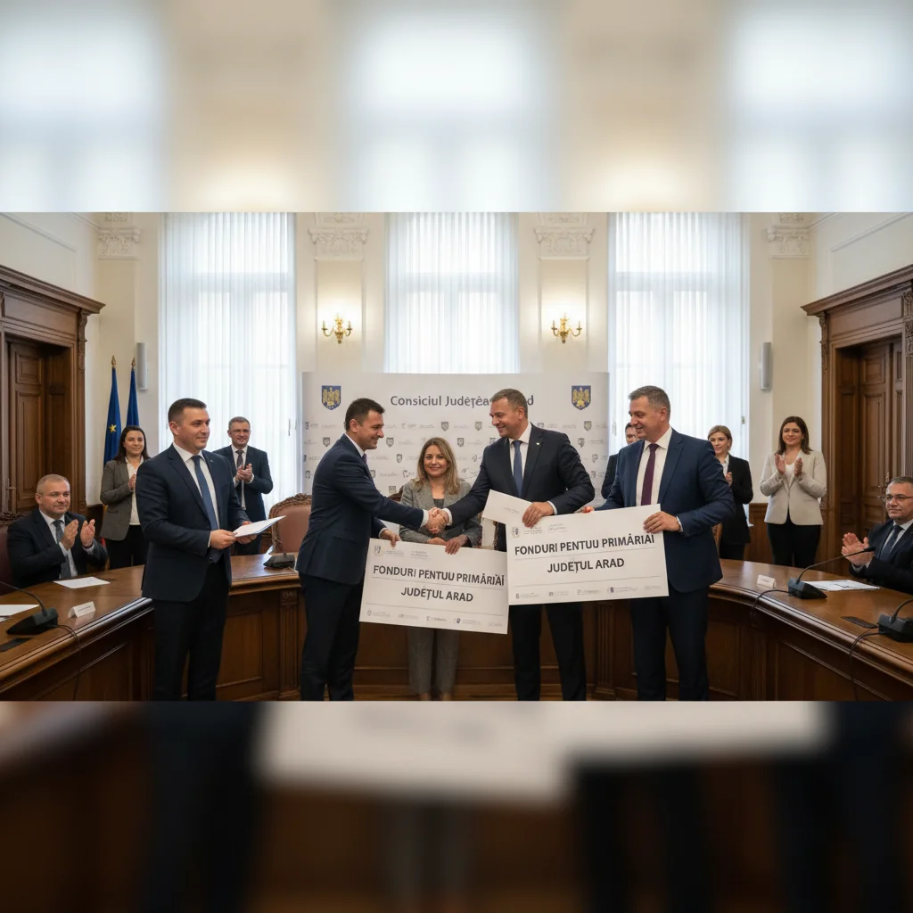 Consiliul Județean Arad anunță noi fonduri pentru primării din județ