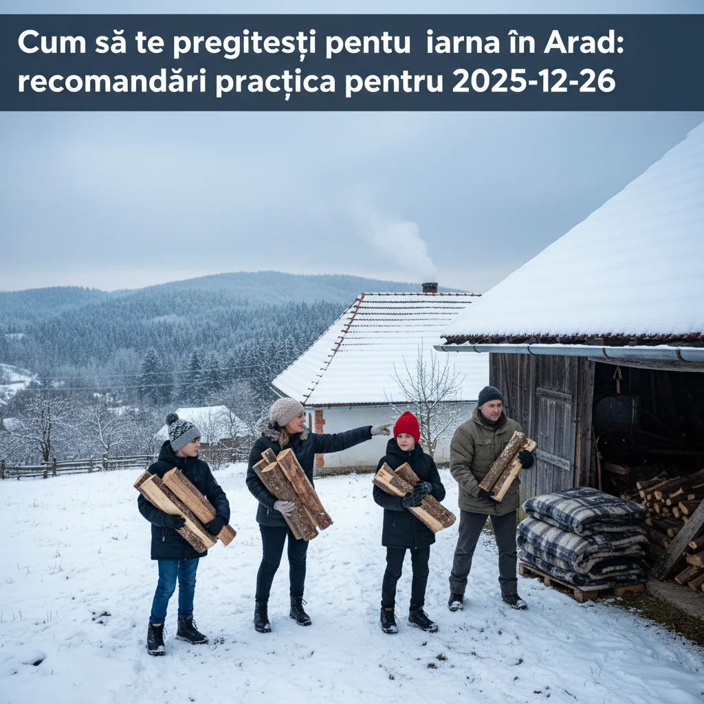 Cum să te pregătești pentru iarna în Arad: recomandări practice pentru 2025-12-26