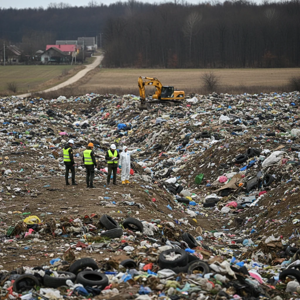 Depozitare ilegală de deșeuri pe 5.000 mp, măsuri urgente în Arad