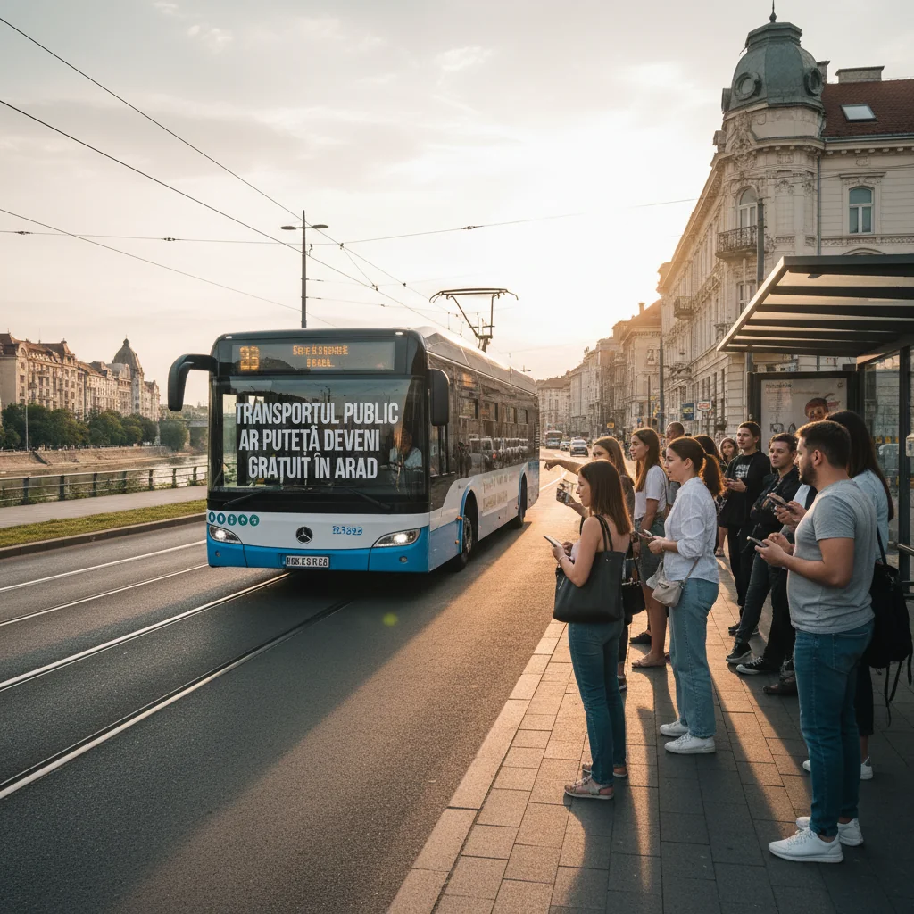 Discuții aprinse la Arad privind propunerea de transport public gratuit