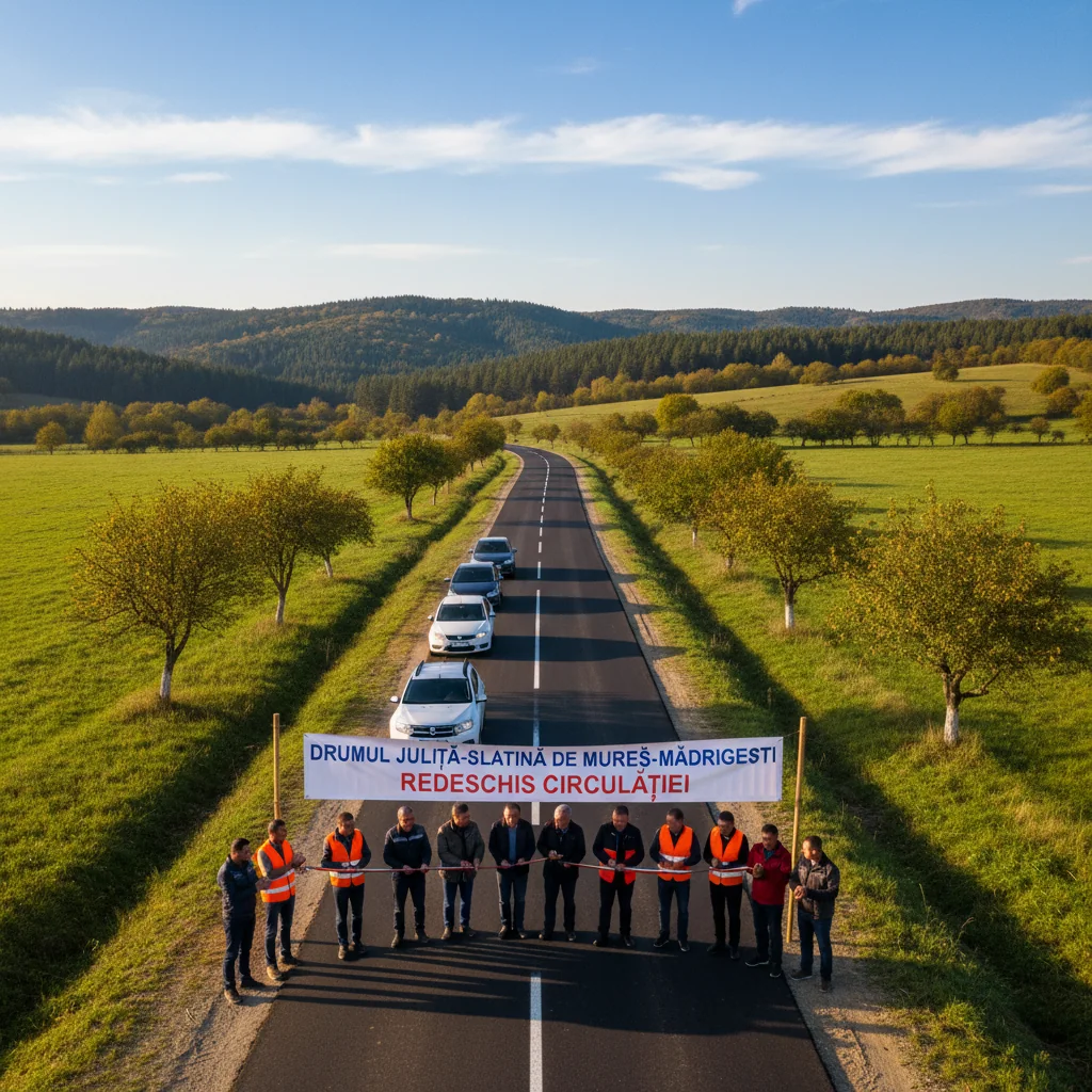 Drumul Julița–Slatina de Mureș–Mădrigești a fost redeschis circulației în județul Arad