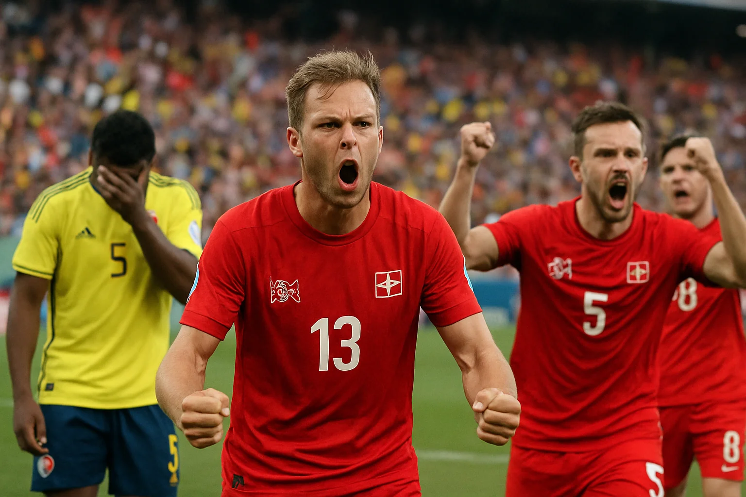 Elveția în sferturi la CM 2026 după victoria cu Columbia