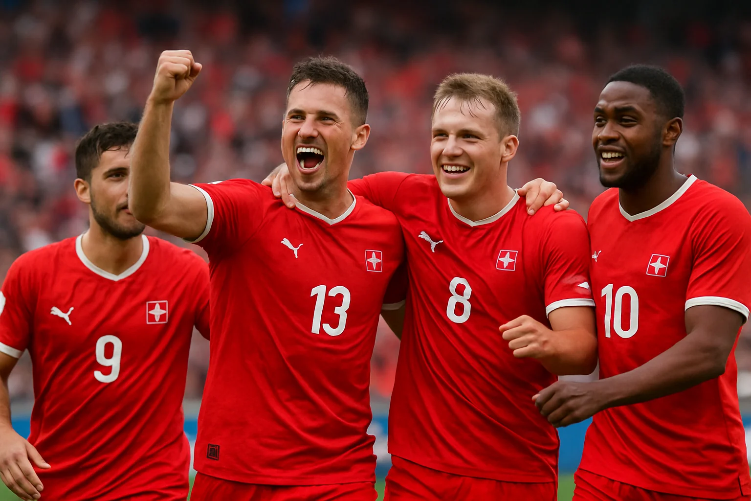Elveția învinge Canada, ambele se califică