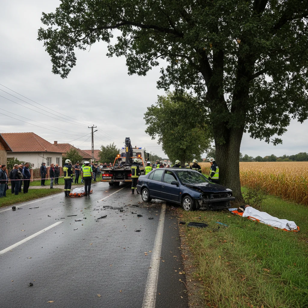 Femeie decedată într-un accident rutier la Călugăreni, județul Arad