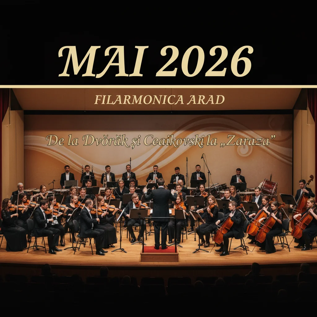 Filarmonica Arad: Muzică de Dvořák și Ceaikovski în mai 2026