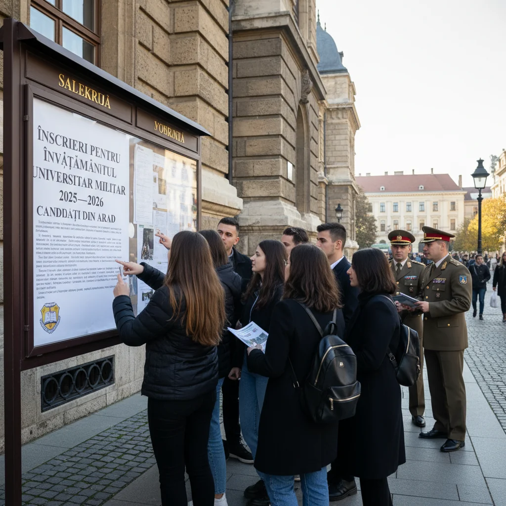 Înscrieri la învățământul universitar militar 2025–2026, anunțate pentru candidați din Arad