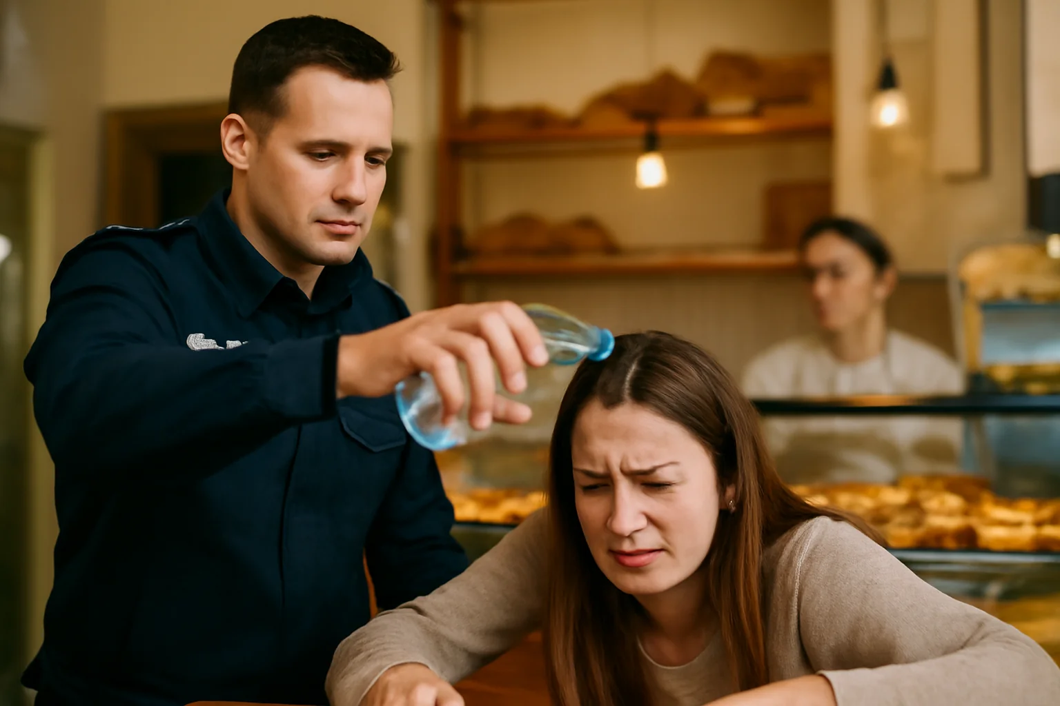 Intervenție de prim ajutor într-o patiserie din Arad, realizată de un polițist aflat în timpul liber