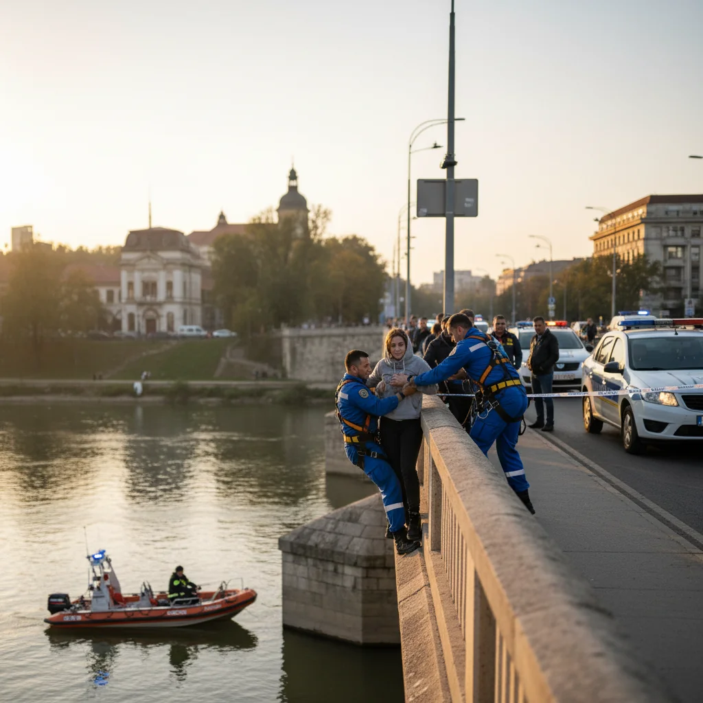 Intervenție la limită în Arad: tânără de 24 de ani salvată de la etajul 9
