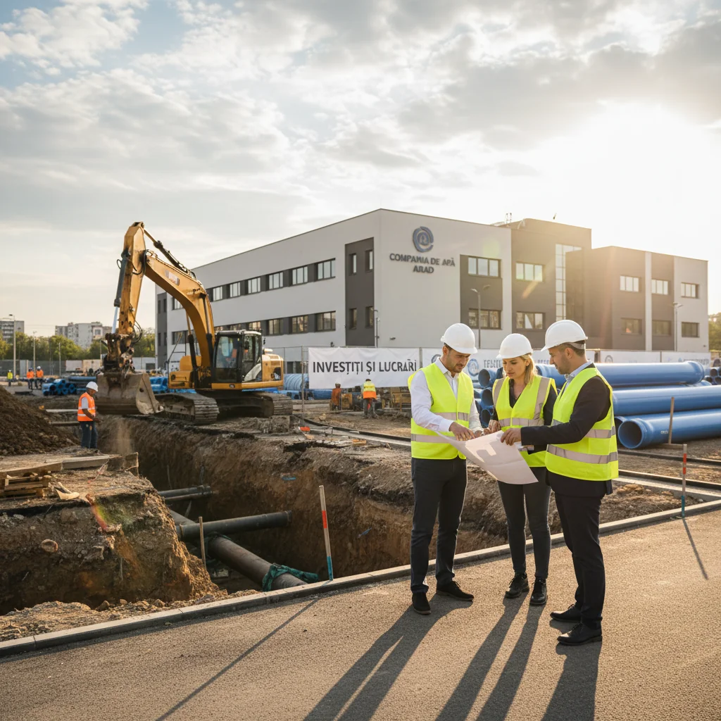 Investițiile Companiei de Apă Arad, prezentate oficial: lucrări la rețele și impact pentru consumatori