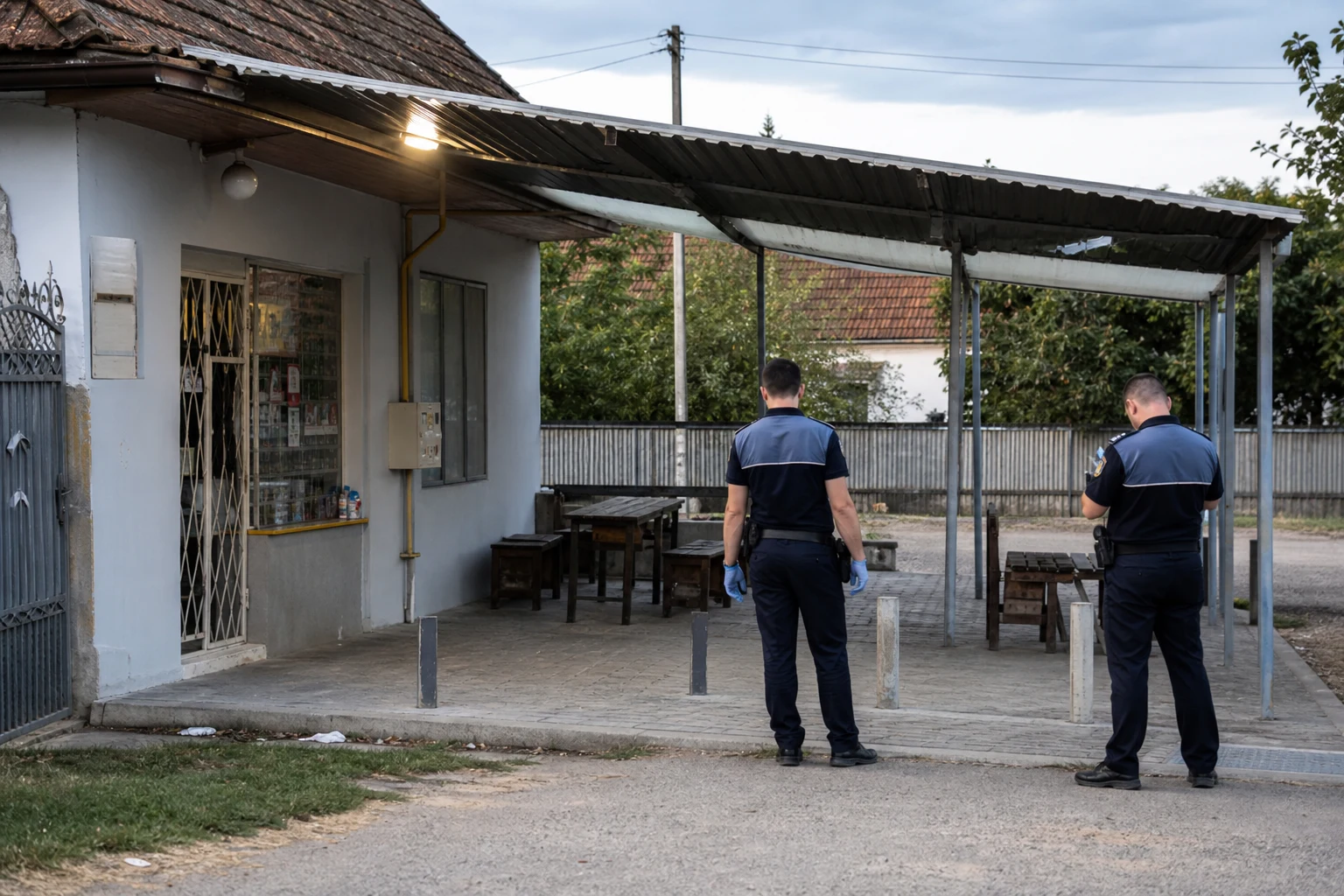 Lovire la Dumbrăvița: ceartă pe terasa unui magazin, reținere 24 de ore