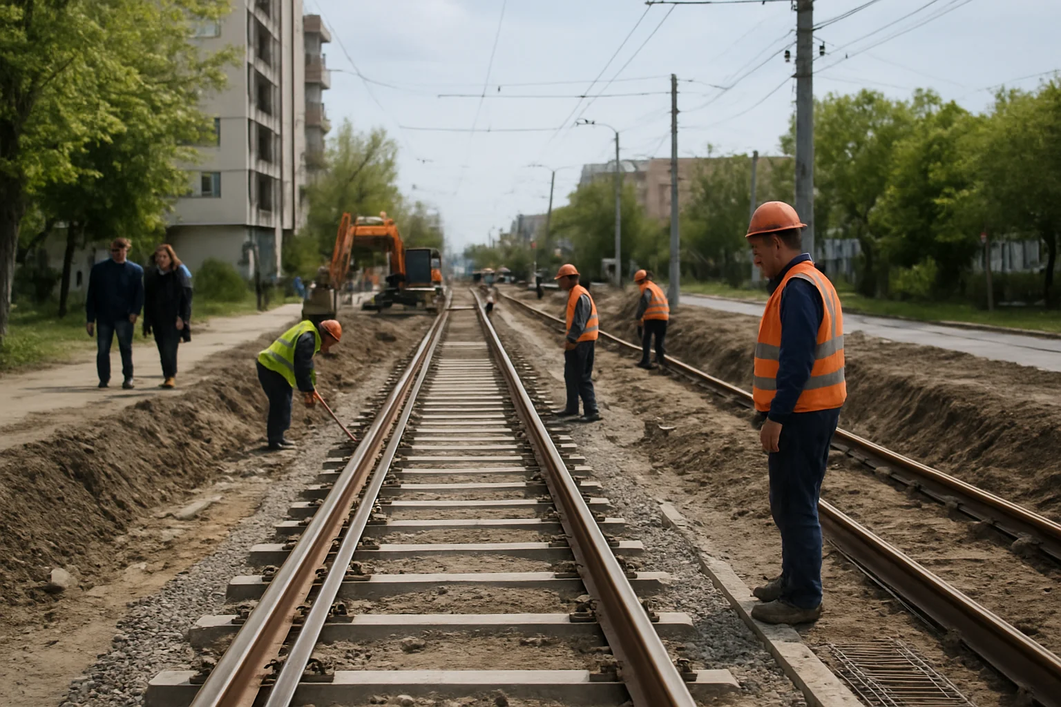 Lucrări tramvai Micălaca: 75% finalizat, termen 2027
