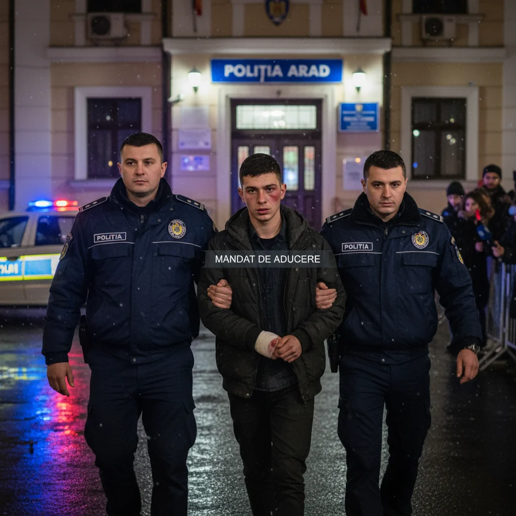 Mandat de aducere pentru un tânăr din Arad implicat într-o bătaie de Revelion la un local