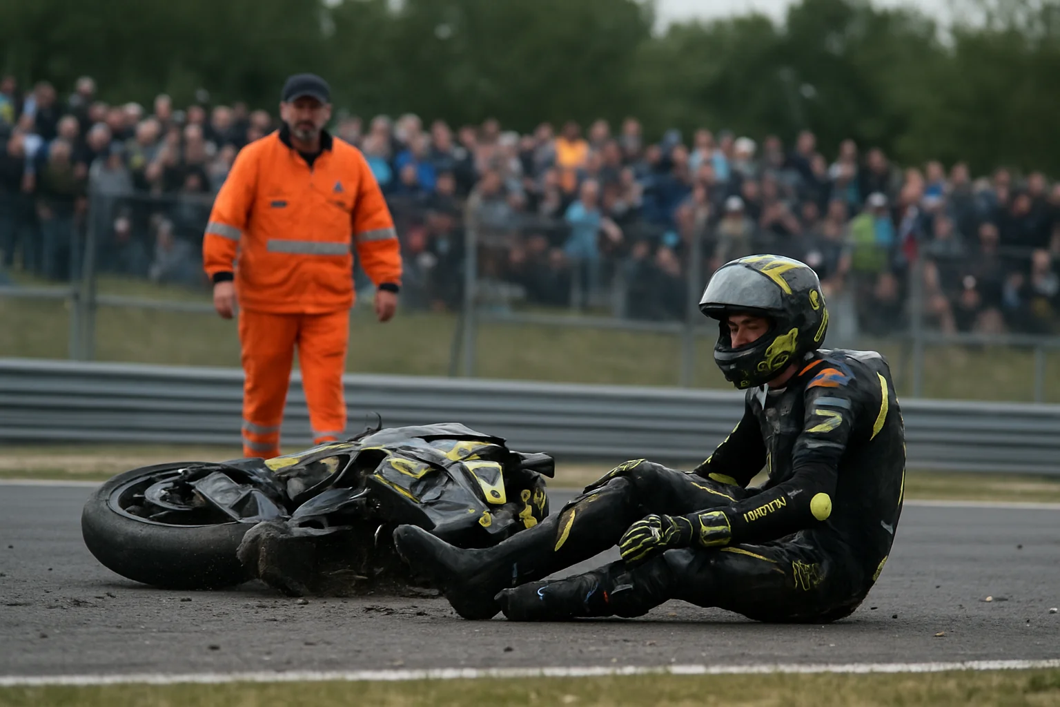 Pilotul Bezzecchi, externat după accidentul MotoGP de la Assen