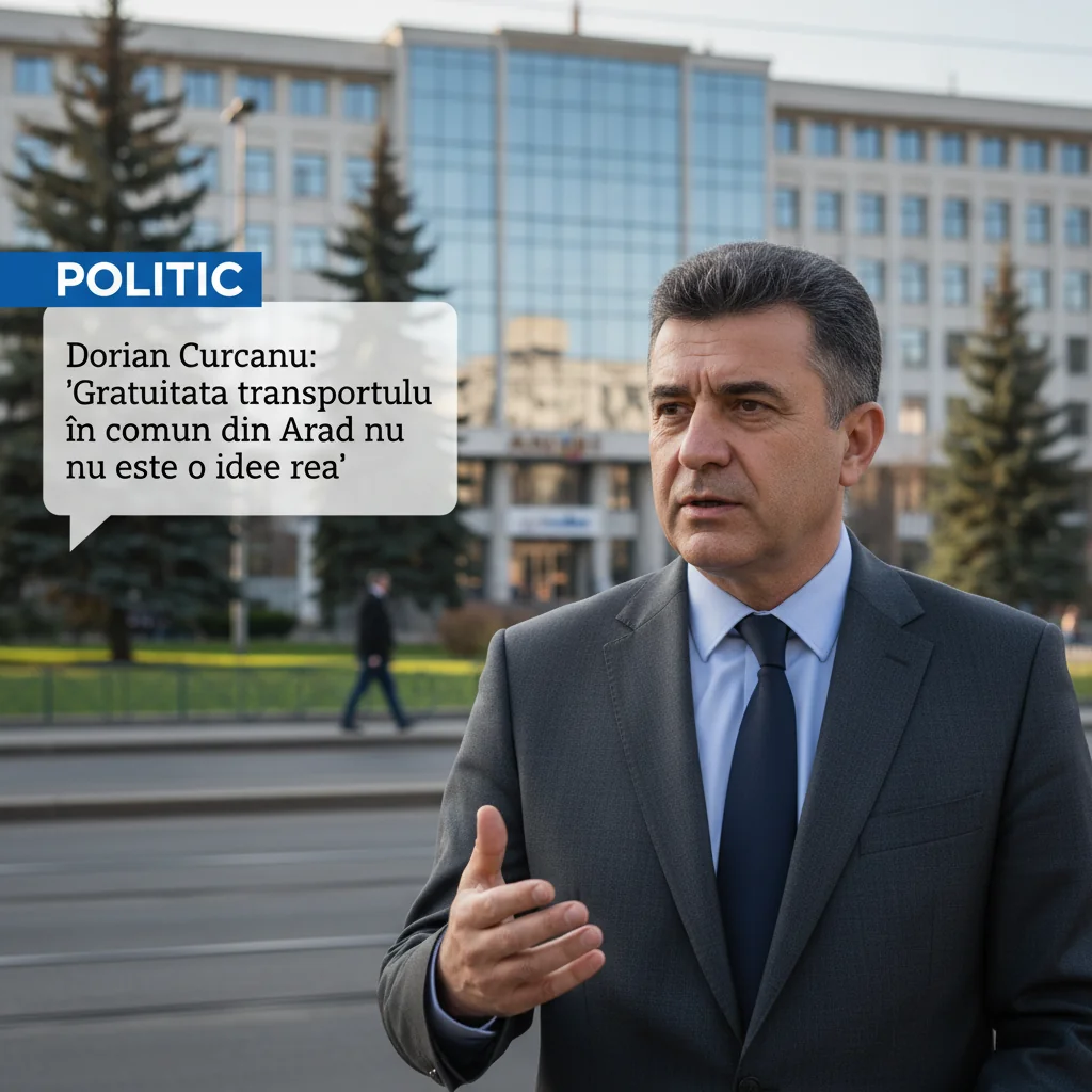 POLITICĂ ARAD. Dorian Curcanu susține că transportul public fără taxă în municipiu poate fi o soluție bună