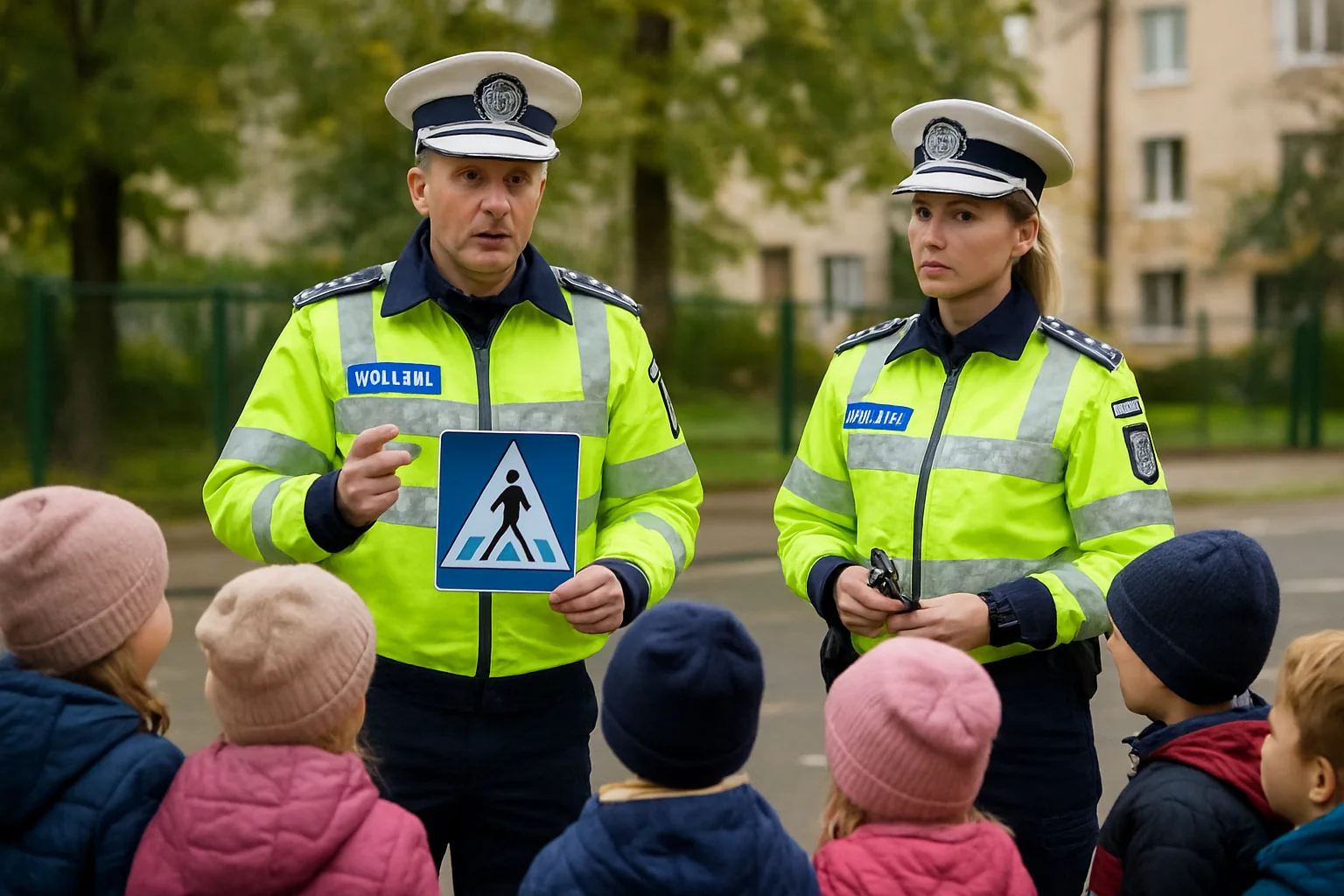 Polițiștii Arad au educat preșcolarii despre siguranța rutieră