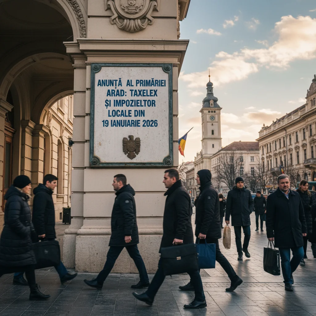 Primăria Arad anunță începerea plății taxelor și impozitelor locale din 19 ianuarie 2026