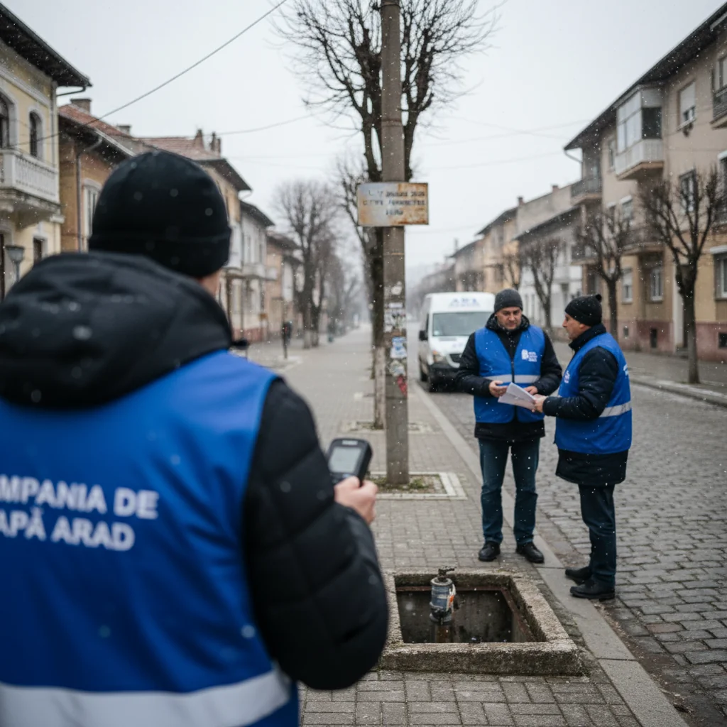 Program anunțat pentru citirea apometrelor în Arad, în perioada 5–17 ianuarie 2026