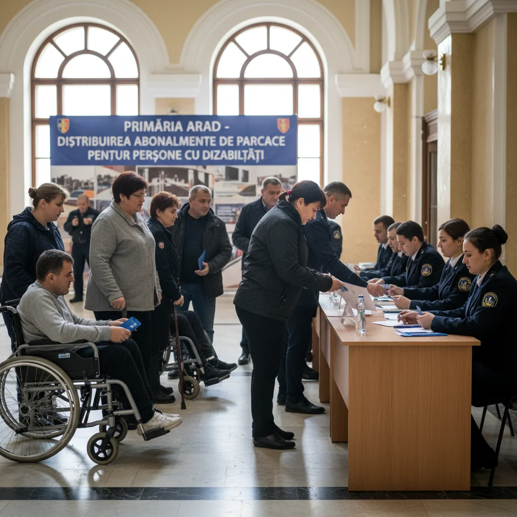 Programul de abonamente gratuite de parcare pentru persoanele cu dizabilități continuă la Arad