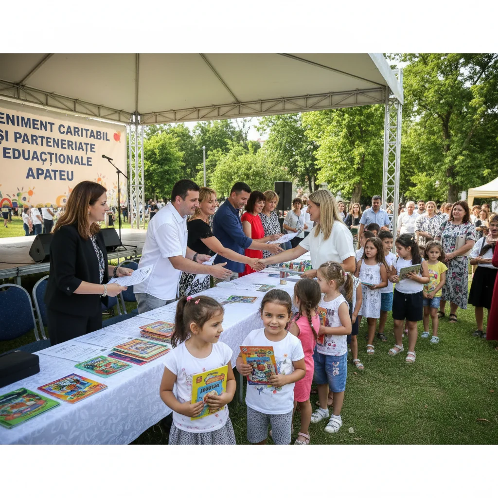Proiecte educaționale și acțiuni caritabile sprijinite la Apateu, județul Arad