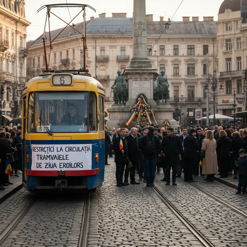 Restricții pentru tramvaie cu ocazia Zilei Eroilor