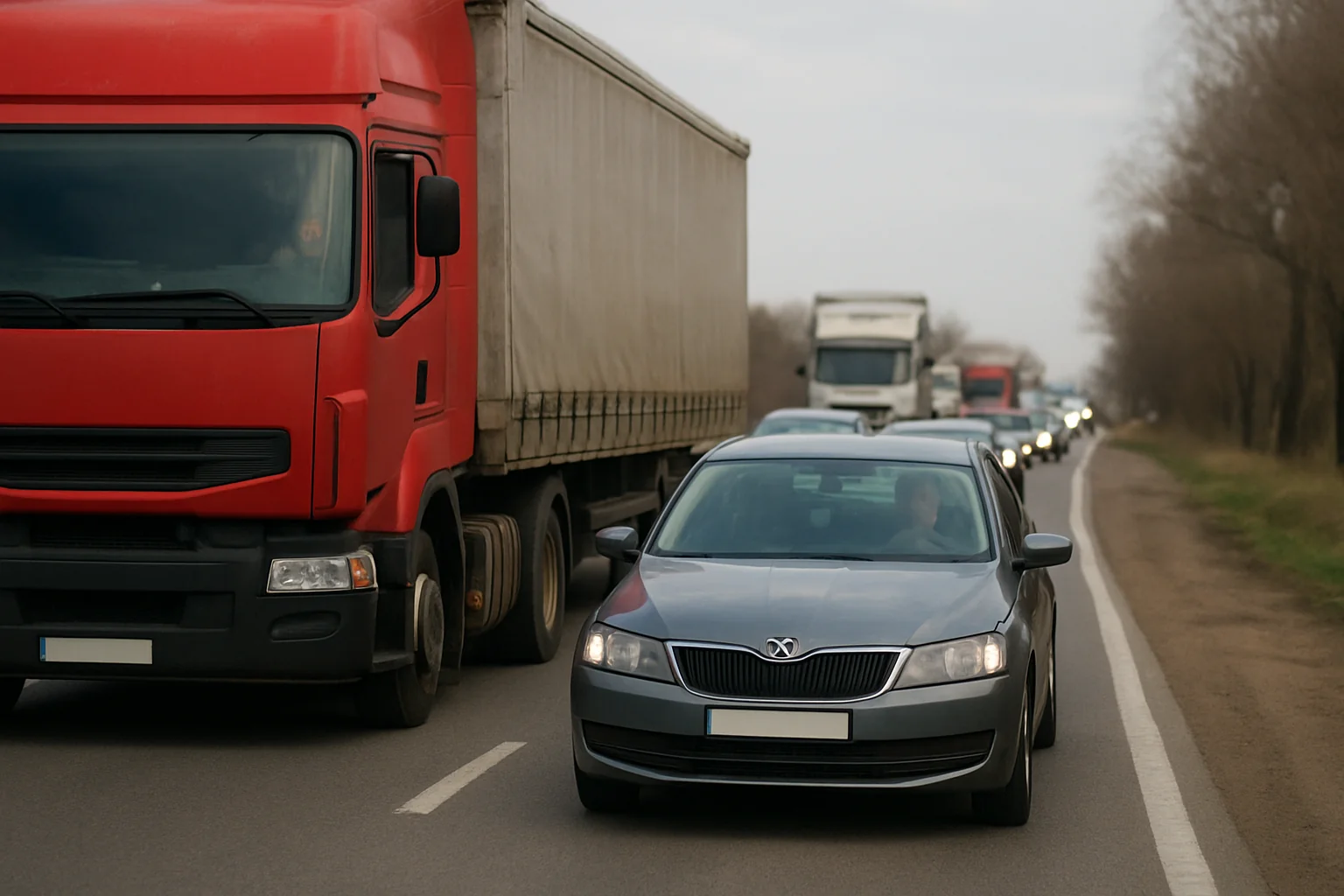 Restricții trafic greu în Arad, prelungite din cauza caniculei