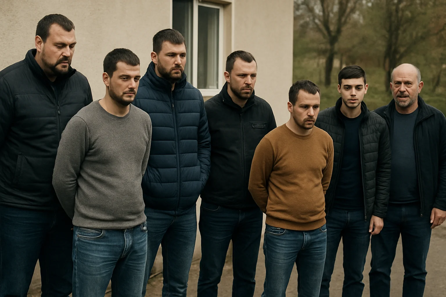 Șapte bărbați reținuți după un conflict auto