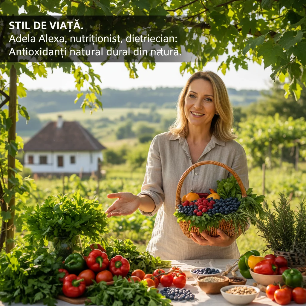 Stil de viață sănătos. Adela Alexa, specialist nutriție și dietetică, explică sursele naturale de antioxidanți