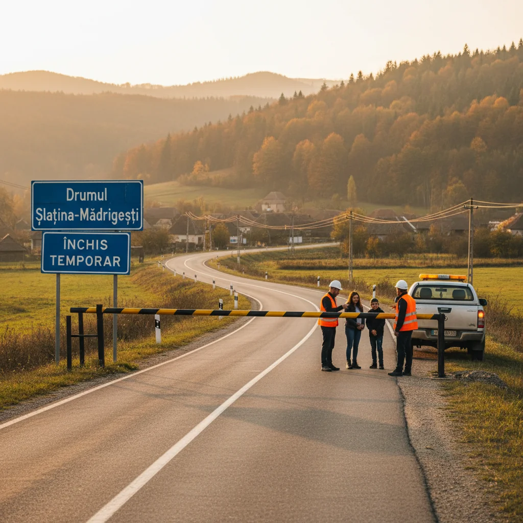 Trafic restricționat pe drumul Slatina–Mădrigești: închidere temporară anunțată la Arad