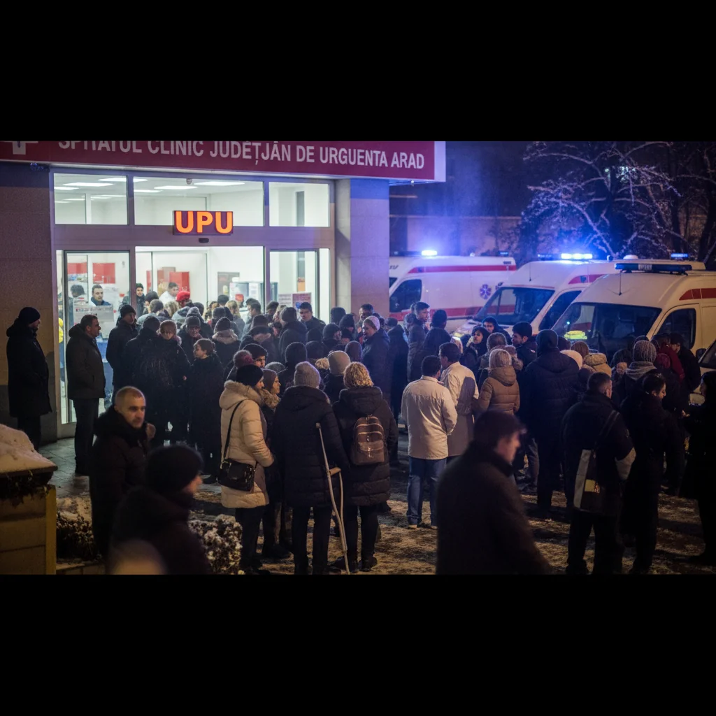 Trecerea dintre ani aduce aglomerație la UPU Arad: aproximativ 150 de pacienți în 24 de ore