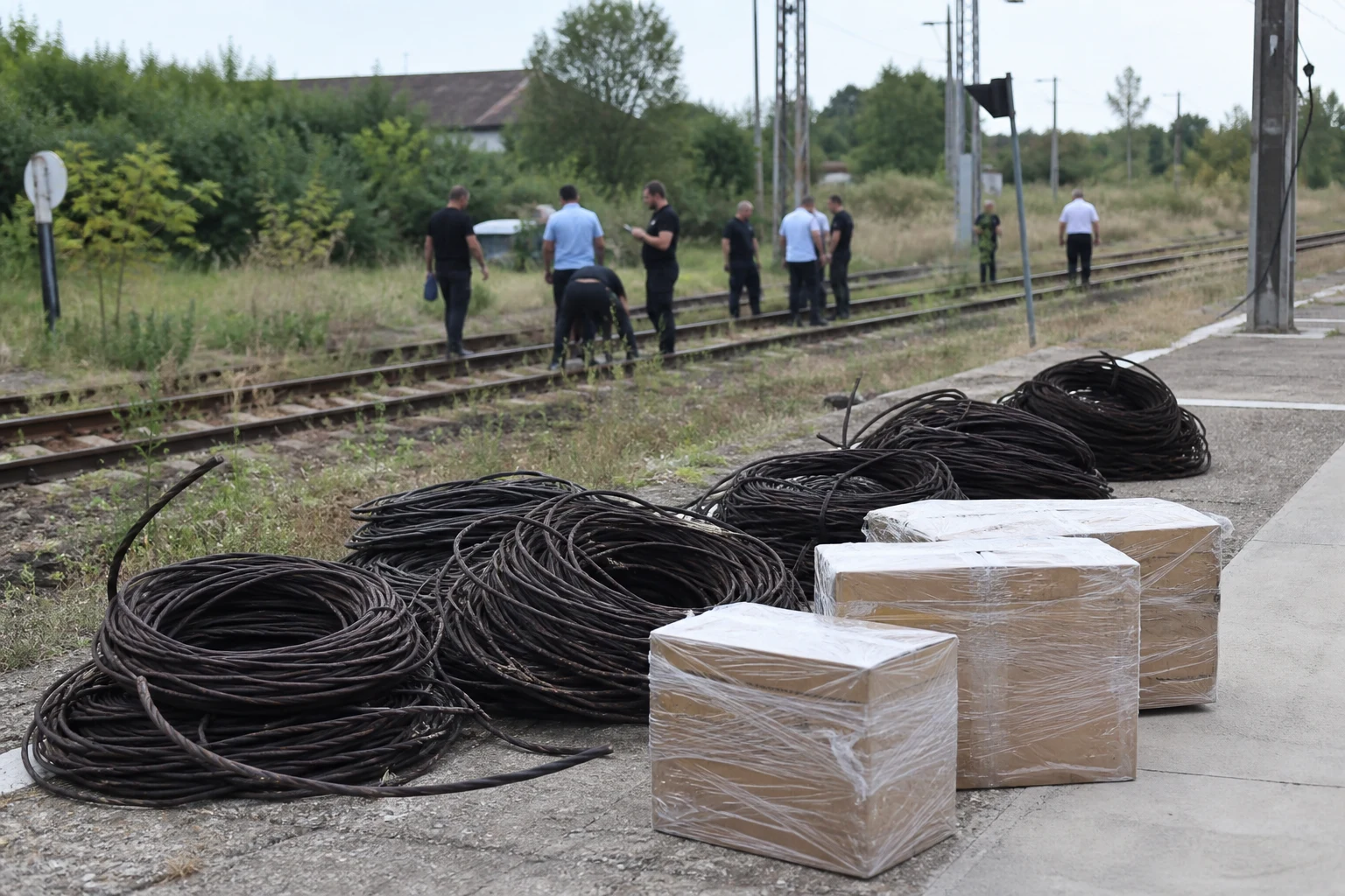 Dosar privind furturi din infrastructura feroviară: trei rețineri la Lipova