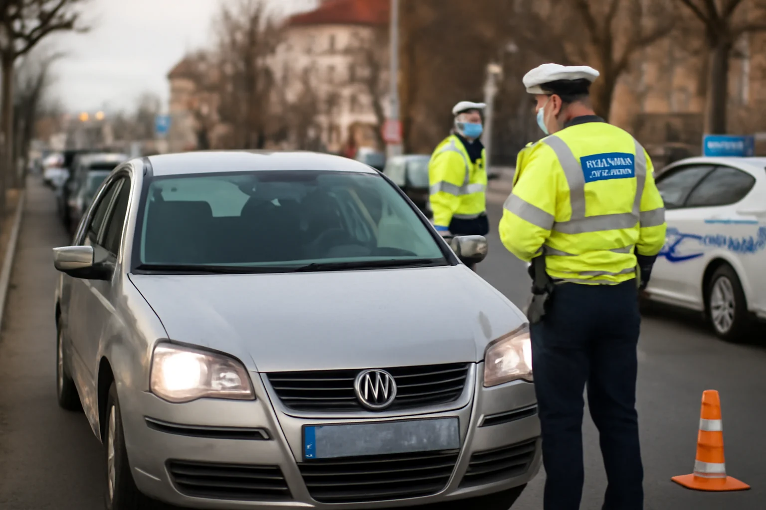 Urmărire în trafic la Arad: mașină blocată de polițiști în zona Podgoria