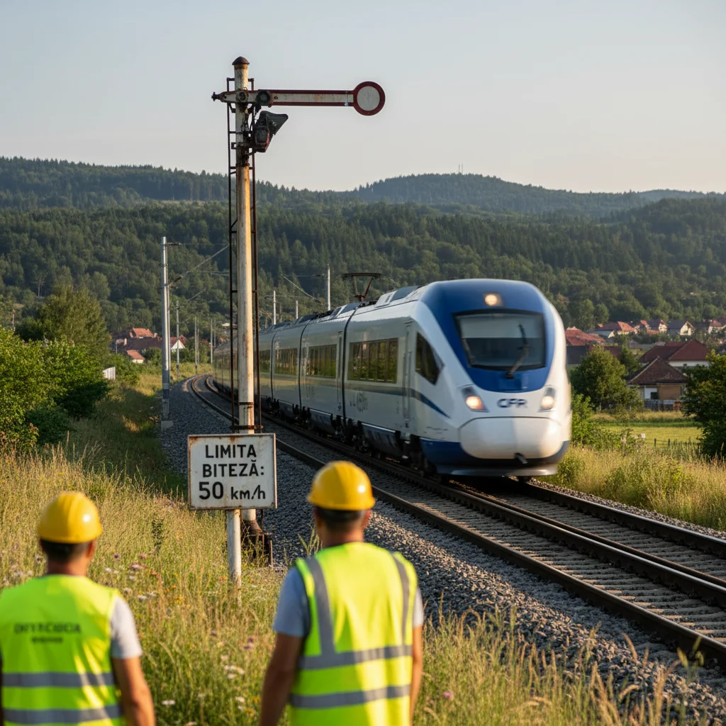 Viteza redusă a trenurilor moderne din zona Radnei din cauză vechi reguli