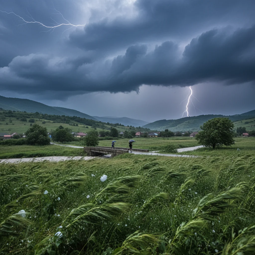 Vreme instabilă cu ploi și descărcări electrice în țară